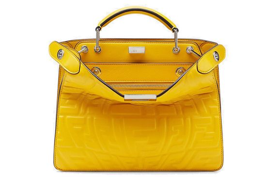 FENDI Peekaboo ISeeU Logo FF Tote