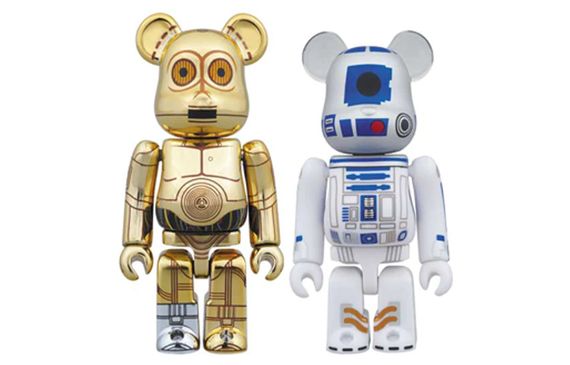 BE@RBRICK C-3PO &amp; R2-D2 2 100%
