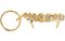 Supreme SS19 Fronts Keychain Gold