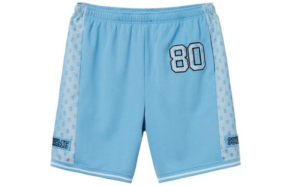 Supreme SS18 Monogram Short Columbia Blue