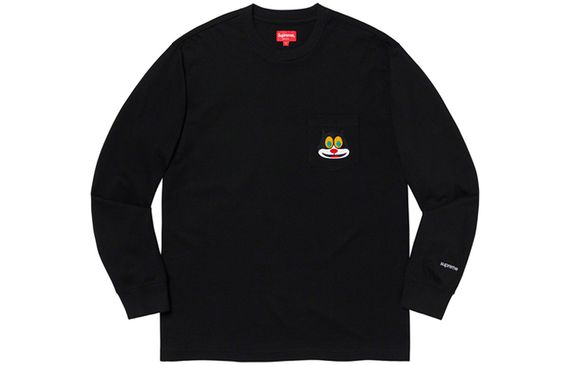 Supreme FW19 Week 4 Cat L/S Pocket Tee T