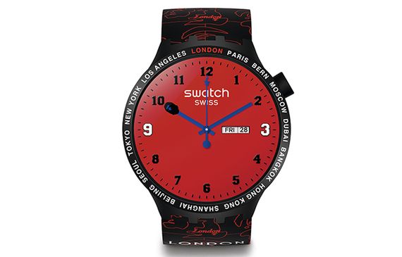 BAPE xSWATCH BIG BOLD LONDON 50 47mm Bape-Swatch-006