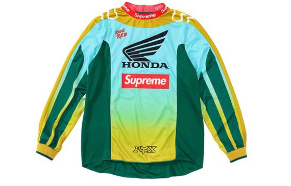 Supreme FW19 Week 6 x Honda x Fox Racing Moto Jersey Top Logo T