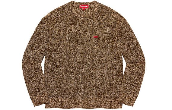 Supreme FW21 Week16 Mélange Rib Knit Sweater Logo