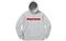 Supreme SS19 Chenille Hooded Sweatshirt Grey Logo