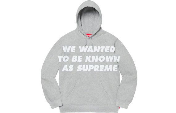 Supreme SS20 Week 1 Known As Hooded Sweatshirt