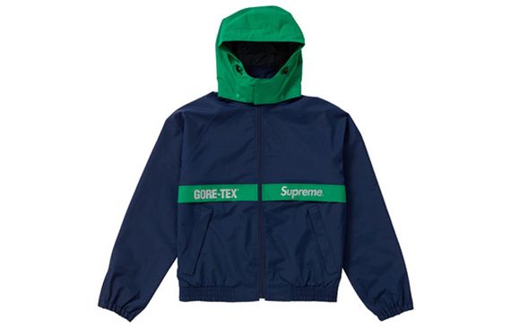 Supreme FW18 x GORE-TEX Court Jacket Navy k 3M