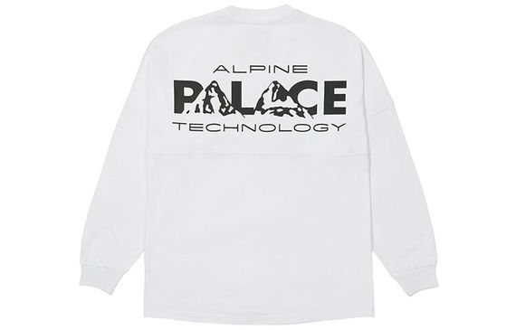 PALACE FW21 Alpine Tech Longsleeve White Logo T