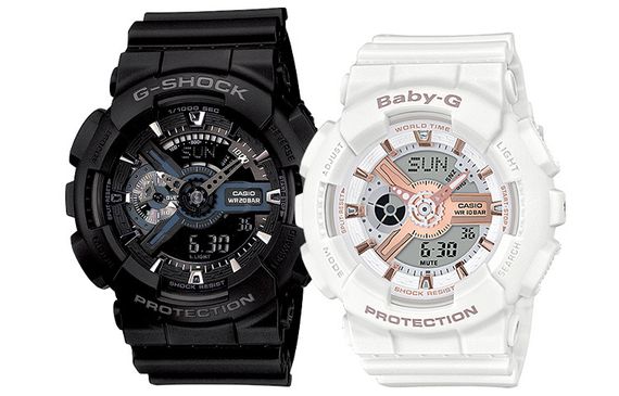 CASIO G-SHOCK &amp; BABY-G &amp; 200 GA-110-1BDR&amp;BA-110RG-7A