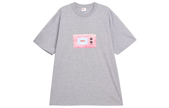 Supreme SS18 TV Tee Heather Grey T