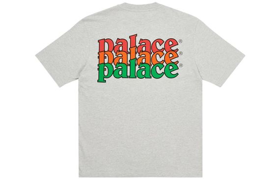 PALACE FW22 Quality T-shirt Grey Marl Logo T