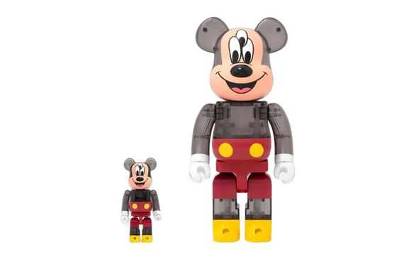 BE@RBRICK x CLOT x Medicom Toy x 3125C 400%100% 3-Eyed Mickey 7cm/28cm