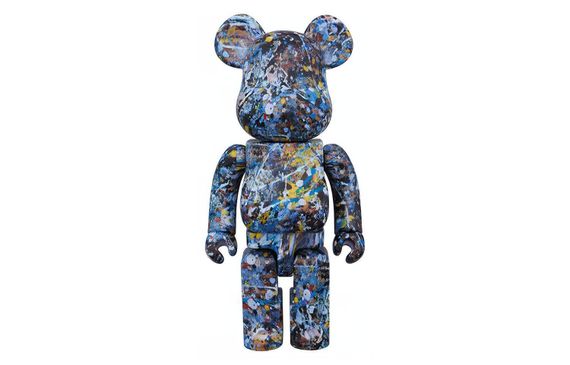 BE@RBRICK Water Print Jackson Pollock 28cm/70cm