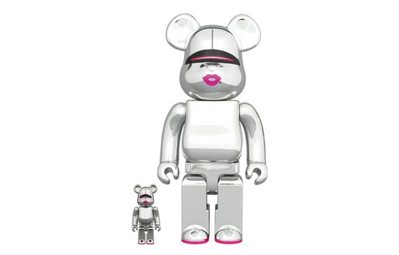 BE@RBRICK SORAYAMA 2G SILVER Ver. 2G 100%+400%/1000%