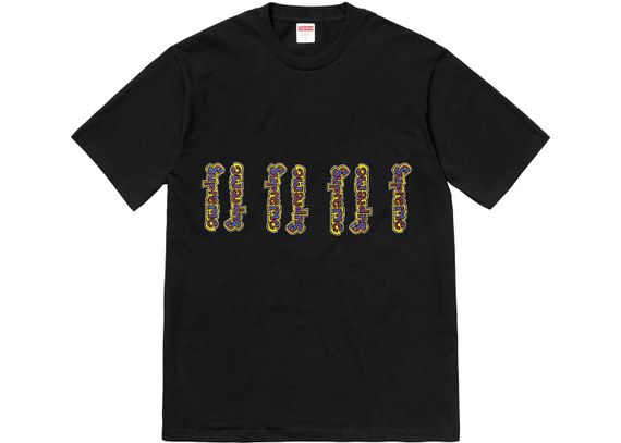 Supreme SS18 Gonz Logo Tee Black Logo T