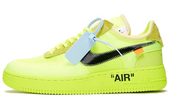 OFF-WHITE x Nike Air Force 1 Part 2 Volt THE TEN