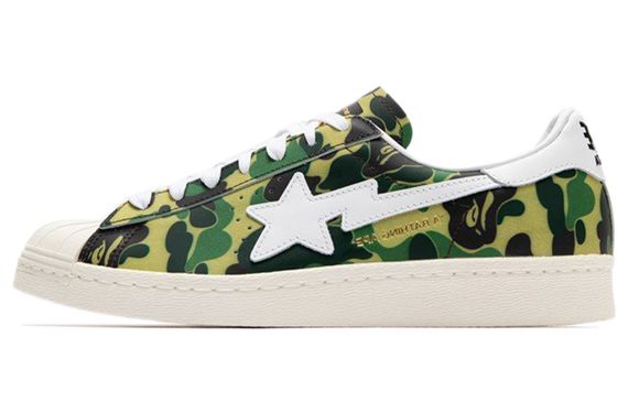 A BATHING APE x adidas originals Superstar 80s Green Camo