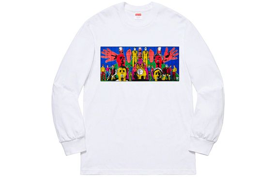 Supreme SS19 Gilbert &amp; George/SupremeDEATH AFTER LIFE L/S Tee White