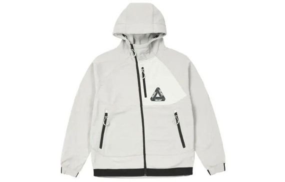 PALACE FW21 Polar Fleece Asymmetric Jacket Stone Logo