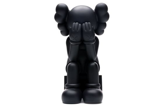 KAWS Passing Through Open Edition Vinyl Figure Black 20.3cm