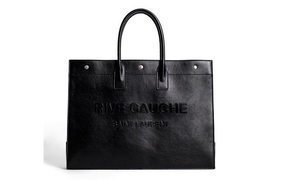 SAINT LAURENT YSL Rive Gauche Logo Tote