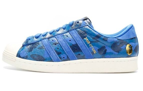 A BATHING APE x adidas originals Superstar 80s Undftd Bape Blue Camo