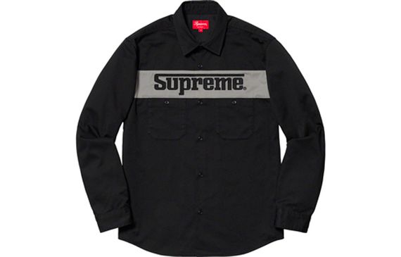 Supreme SS19 Racing Logo Work Shirt Black logo