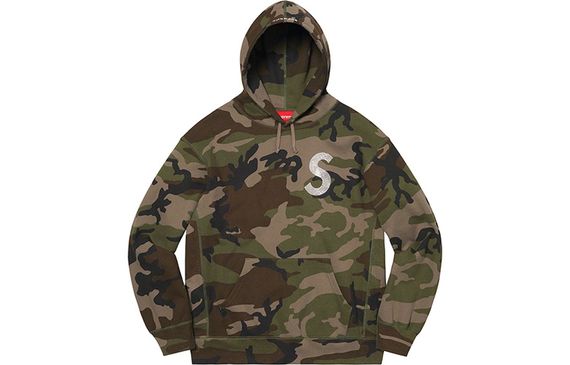 Supreme Week 6 x Swarovski S Logo Hooded Sweatshirt S