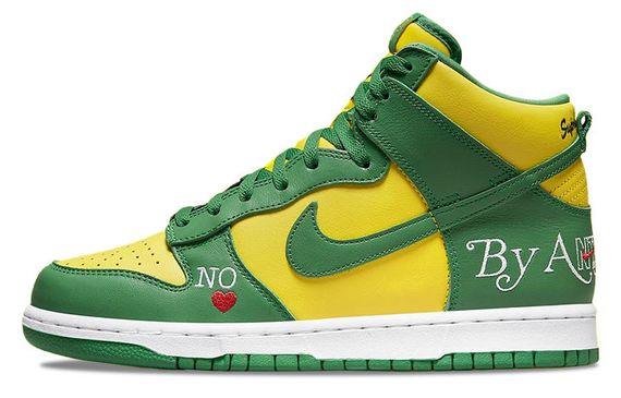 Supreme x Nike Dunk High &quot;Brazil&quot;