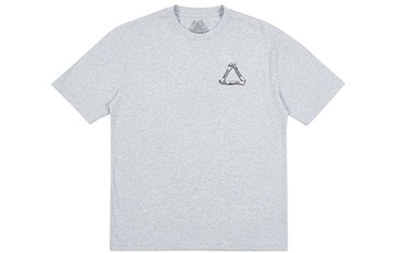 PALACE Bones T-Shirt Grey Marl Logo T