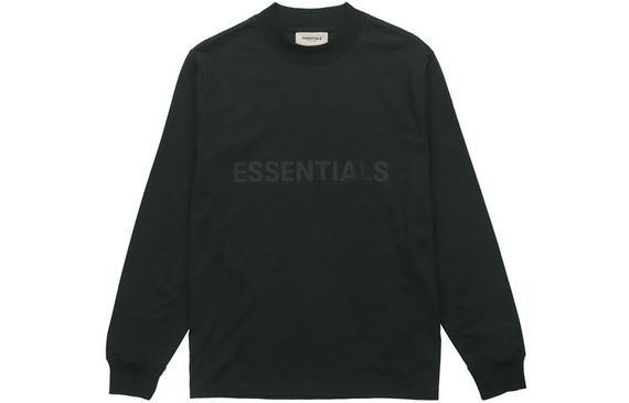 Fear of God Essentials FW20 Logo Long Sleeve T-Shirt Black T