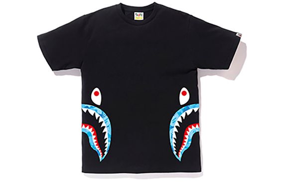 BAPE Fire Camo Side Shark T
