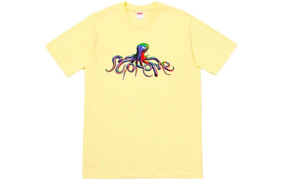 Supreme SS18 Tentacles Tee Pale Yellow T