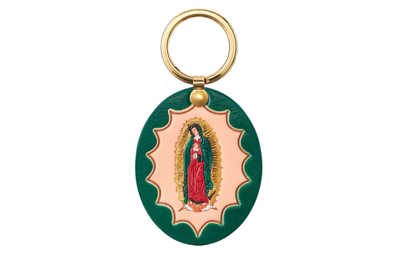 Supreme FW23 WEEK 11 GUADALUPE LEATHER KEYCHAIN