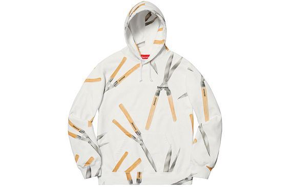 Supreme SS19 Shears Hooded Sweatshirt White