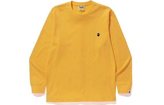A BATHING APE Head One Point L/s Tee Logo T