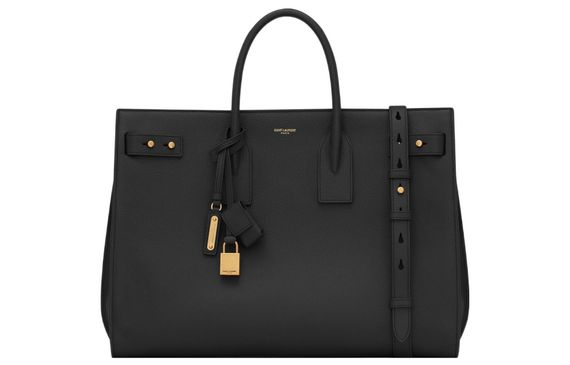 SAINT LAURENT YSL SAC DE JOUR Logo Tote