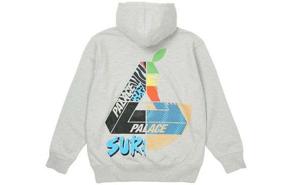 PALACE Max Up Hood Gray Logo