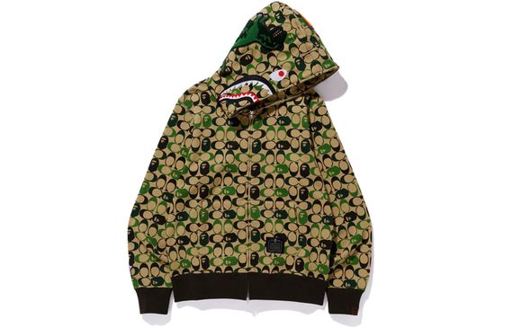 A BATHING APE x COACH Shark Full Zip Hoodie