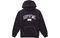 Supreme FW18 Studded Hooded Sweatshirt Black Logo