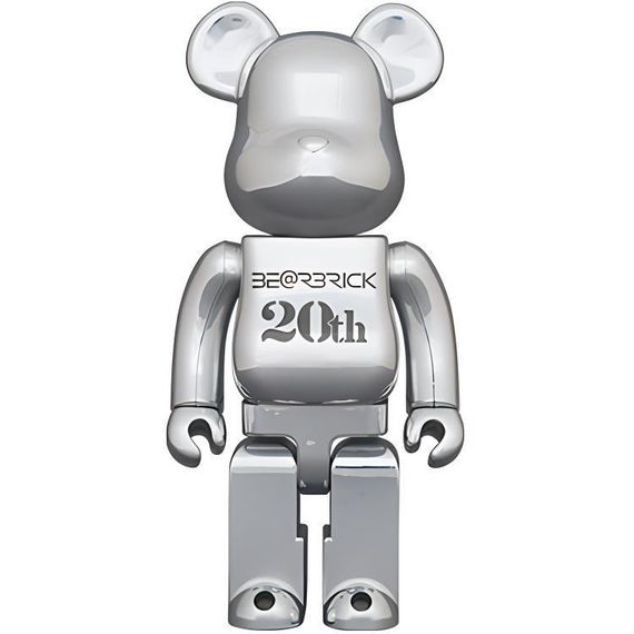 BE@RBRICK 400% 20 DEEP CHROME ver. 27cm