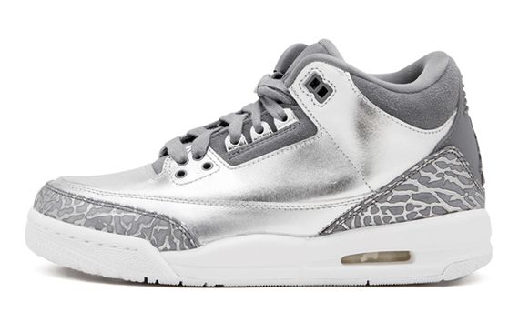 Jordan Air Jordan 3 Retro Premium Heiress Metallic Silver