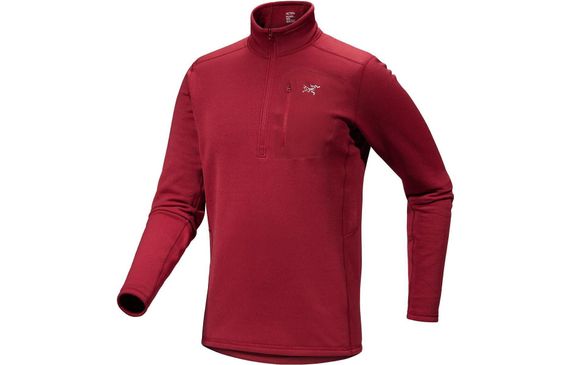 Arcteryx SS23 Rho Heavyweight Zip Neck Logo