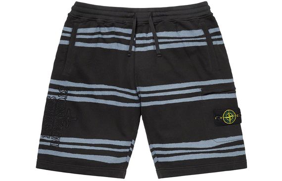 Supreme FW20, Week 13 x Stone Island FW20 Warp Stripe Sweatshort