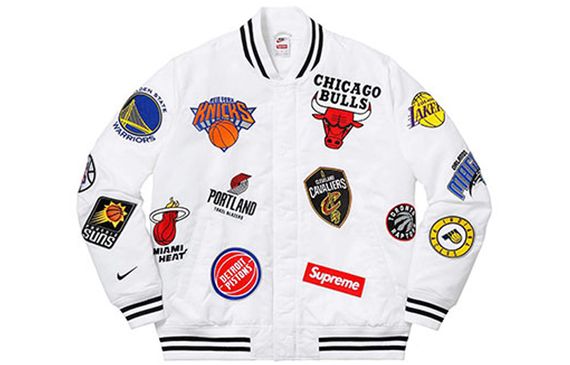 Supreme Nike NBA Teams Warm-Up Jacket White