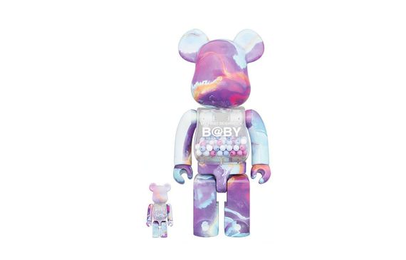 BE@RBRICK MY FIRST B@BY MARBLE Ver. 100%+400% 7cm/28cm