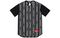 Supreme SS19 Jacquard Logo Baseball Jersey Black logo