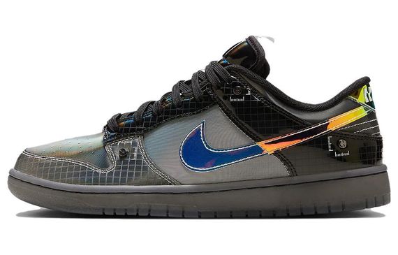 Nike Dunk Low &quot;Hyperflat&quot; Black and Multi-Color