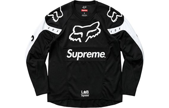 Supreme SS18 x Fox Racing Moto Jersey Top Black