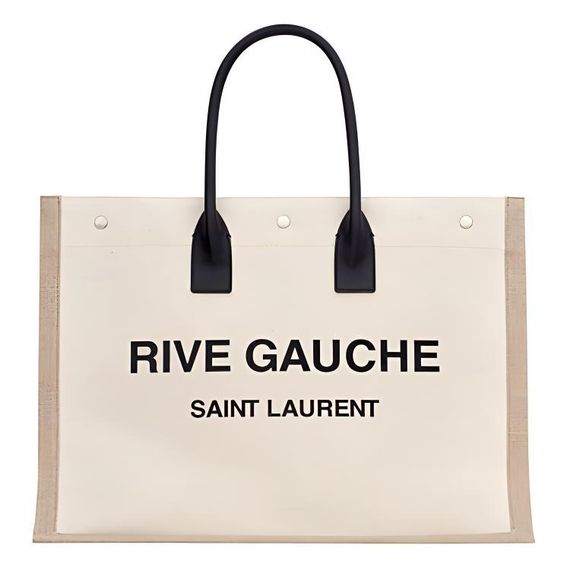 SAINT LAURENT YSL Rive Gauche Logo Tote /